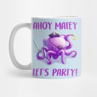 Cute Pirate Octopus Mug